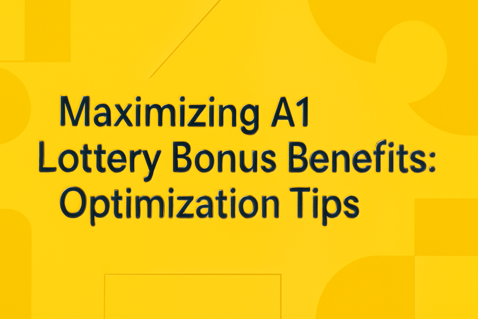 An informative graphic illustrating the concept of A1 lottery odds with the text 'A1 lottery' prominently displayed.
