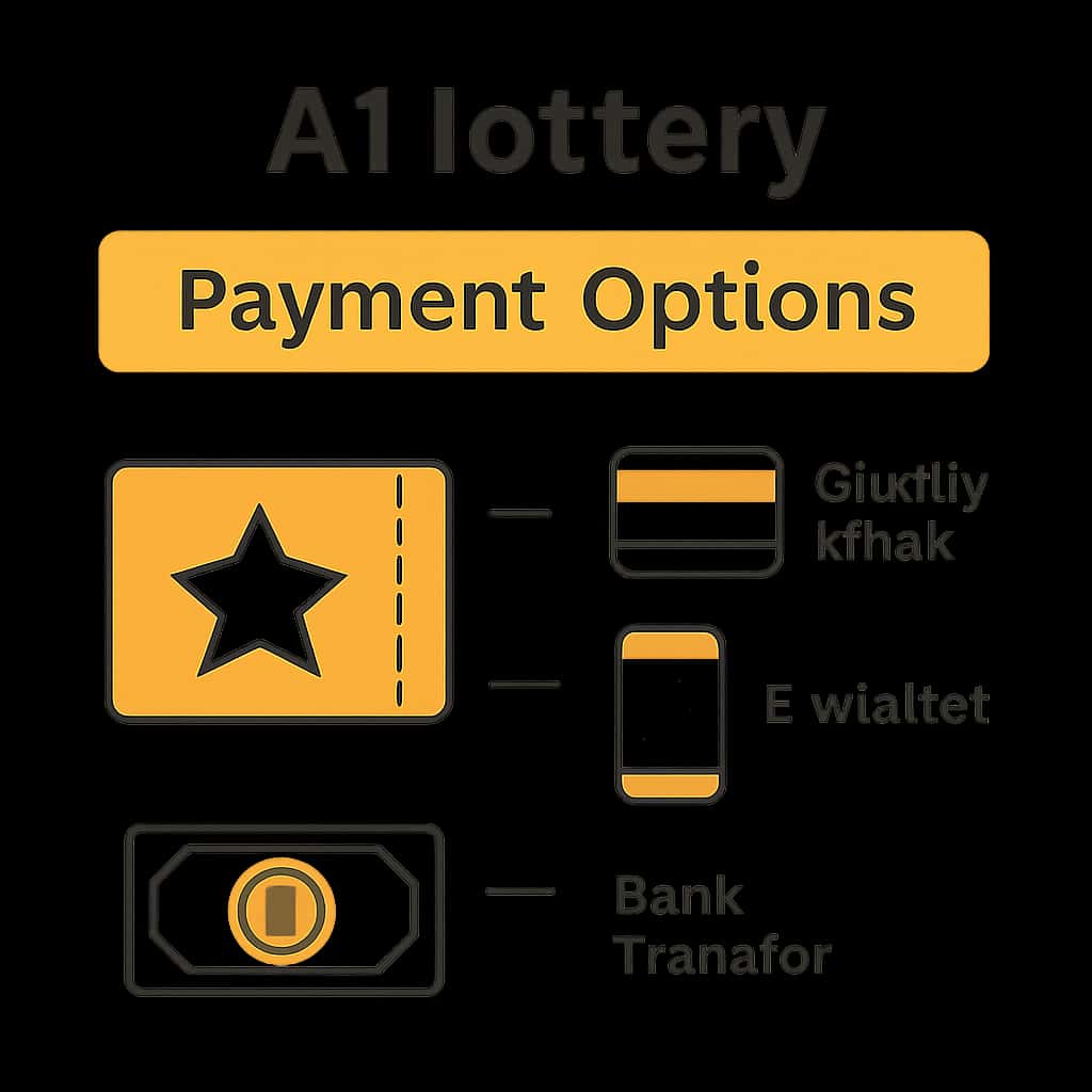 Diagram illustrating payment methods for A1 lottery.