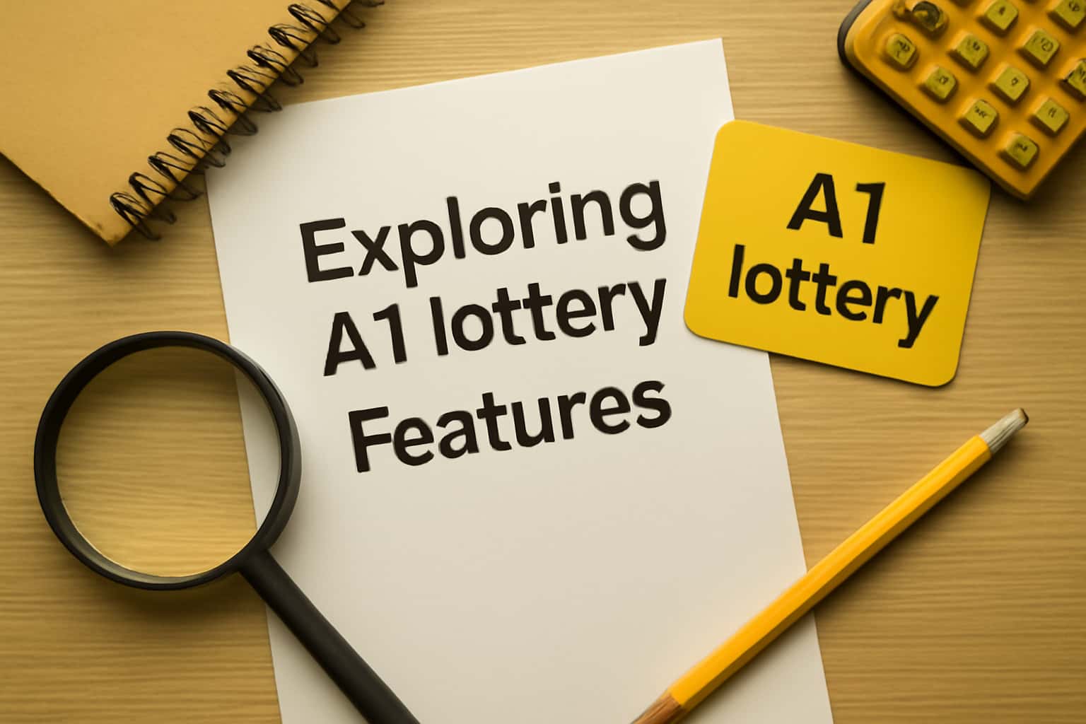 Image illustrating the features of A1 lottery with the text 'Exploring A1 lottery Features'.