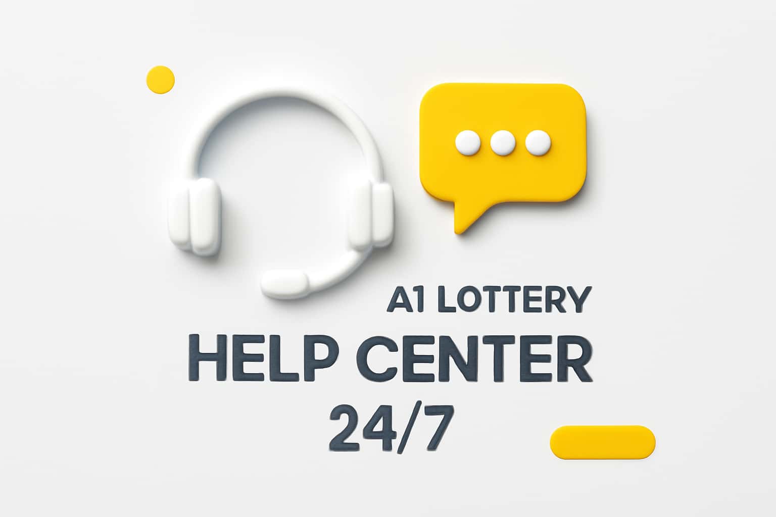 A1 lottery Help Center 24/7 Interface