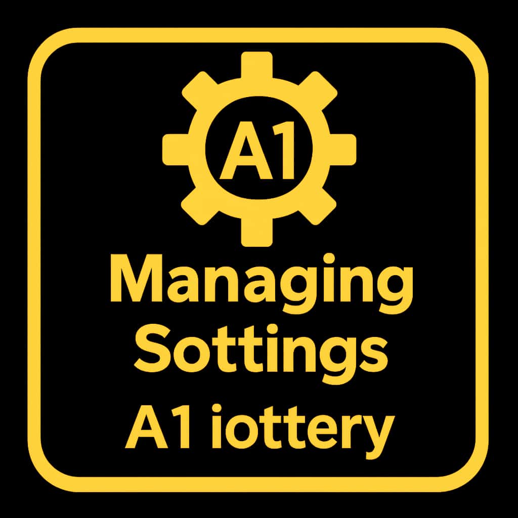 A badge symbolizing assistance with A1 lottery settings.