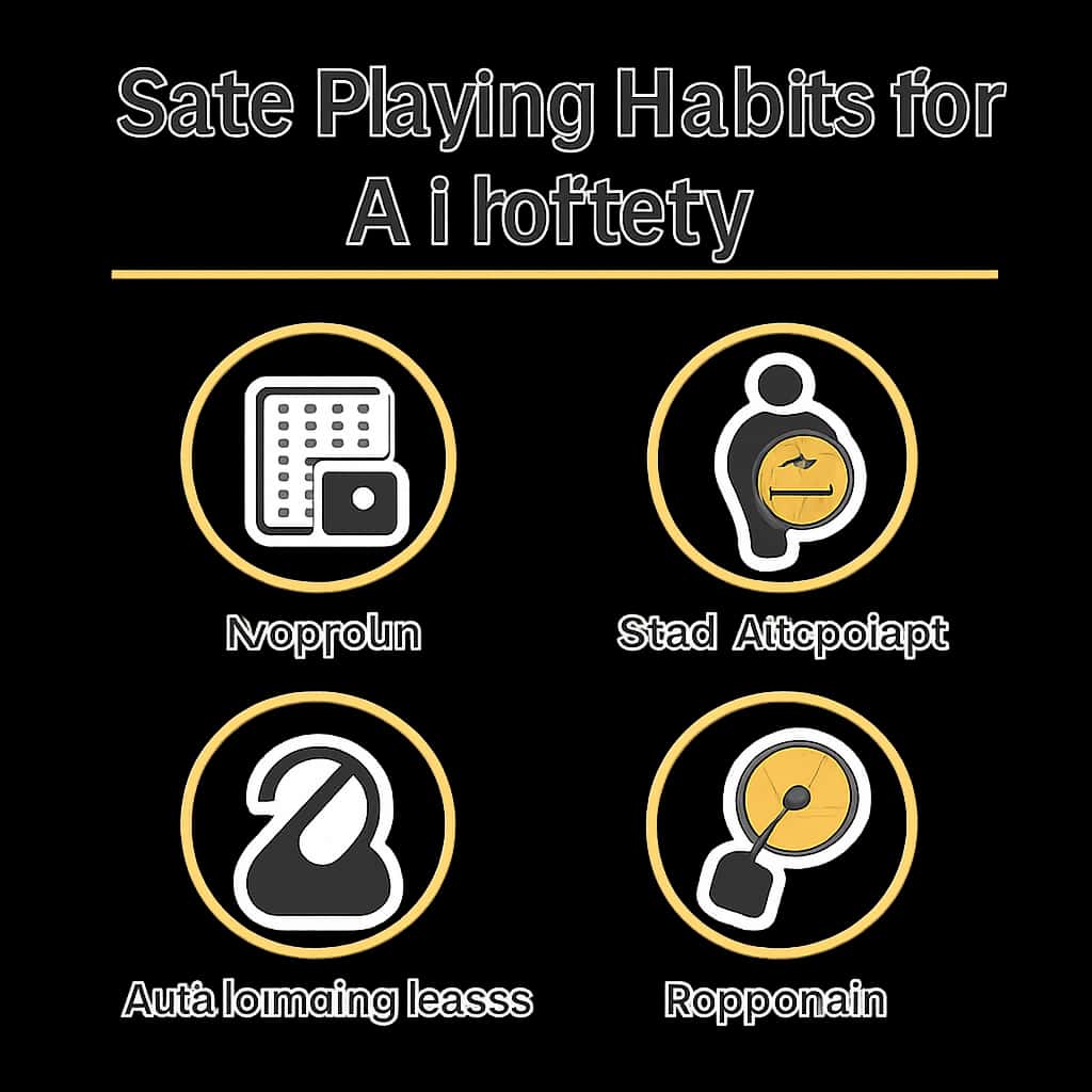 Diagram illustrating the principles of safe playing habits for A1 lottery.
