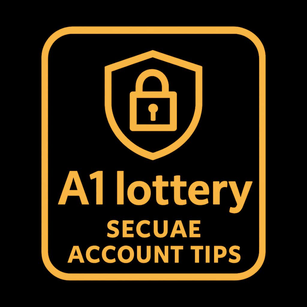 Icon representing secure A1 lottery account guidance.