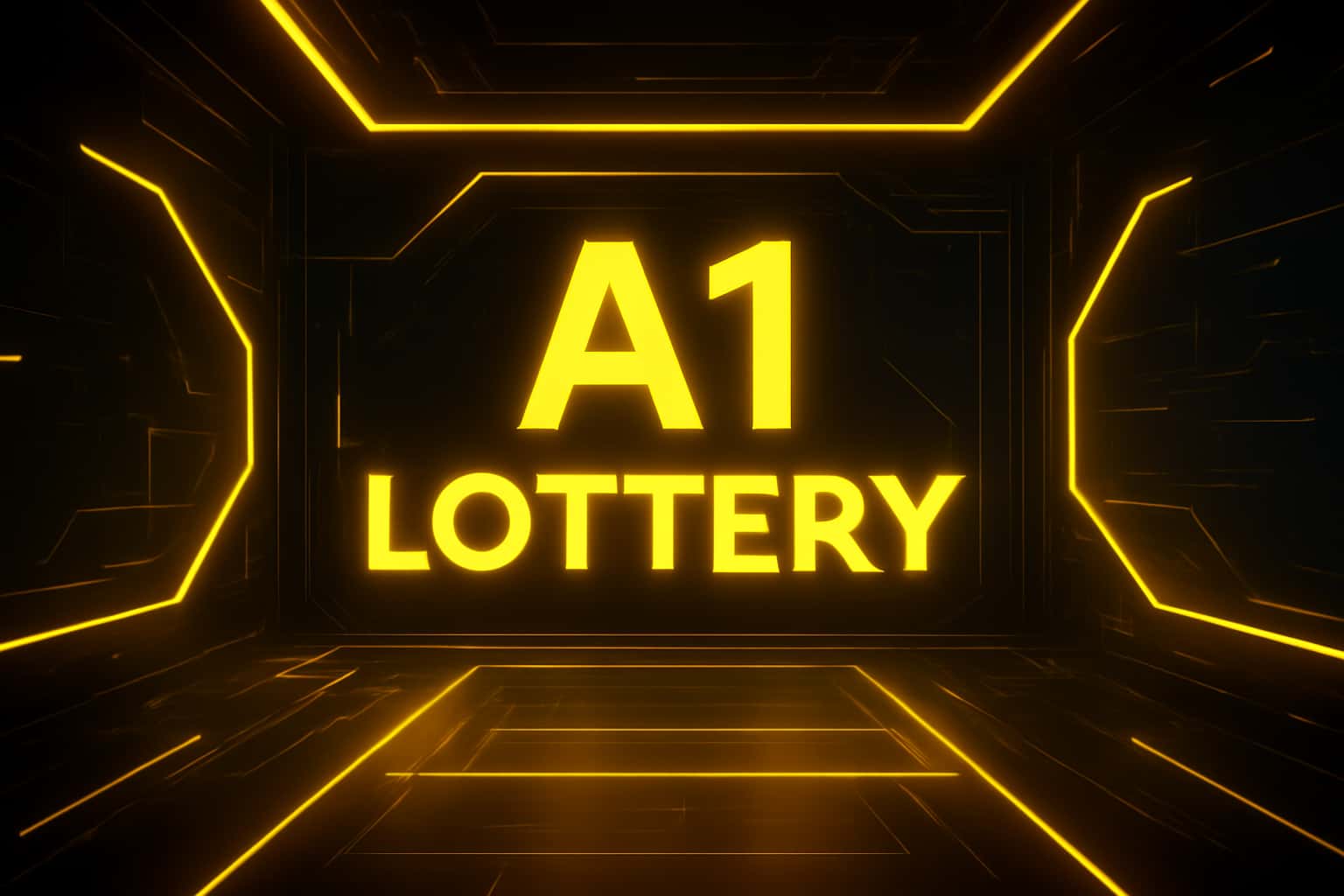Futuristic lottery platform background