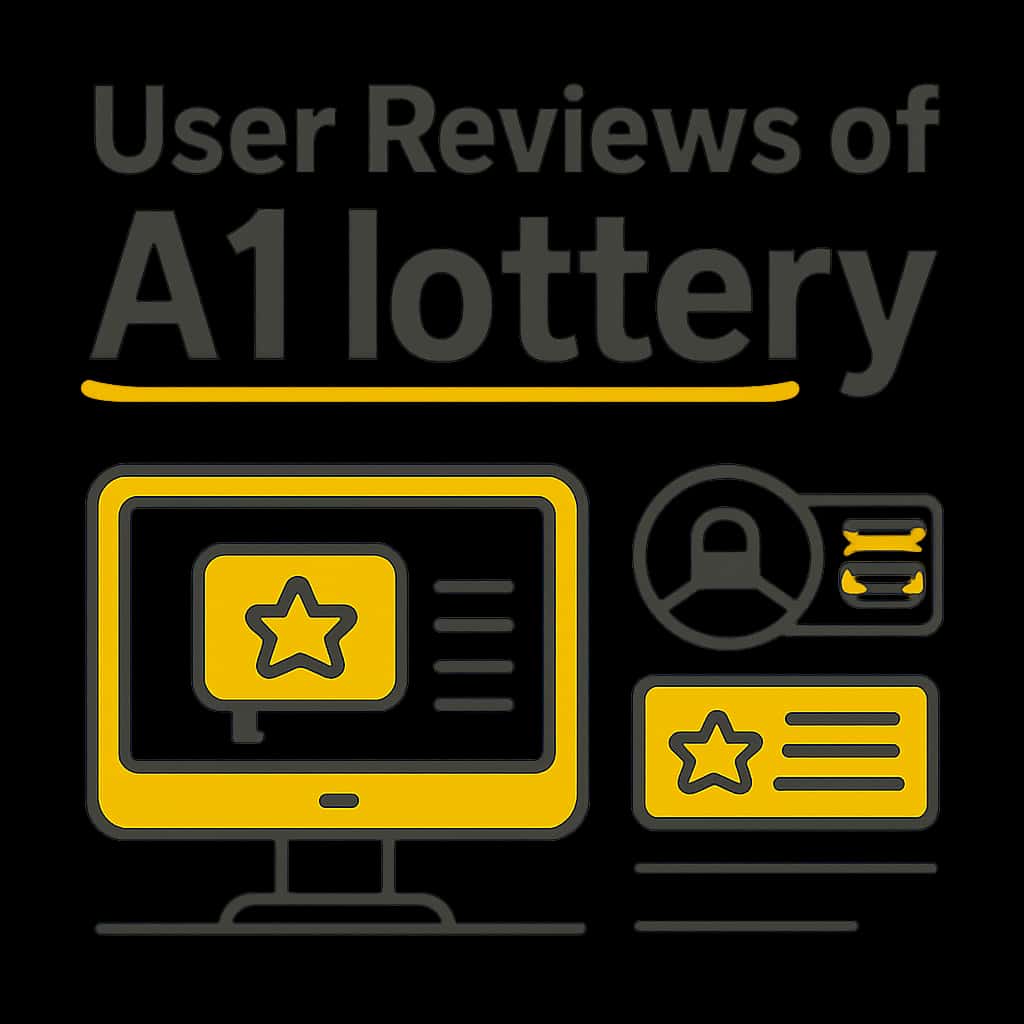 An educational diagram illustrating aspects of user reviews for A1 lottery.